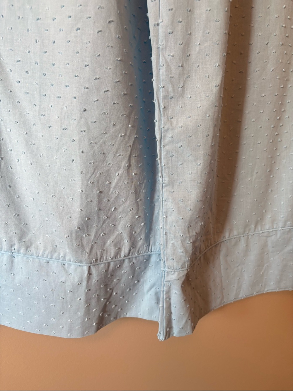 Max Studio Light Blue Wide Leg Eyelet Pants - Picture 4 of 4